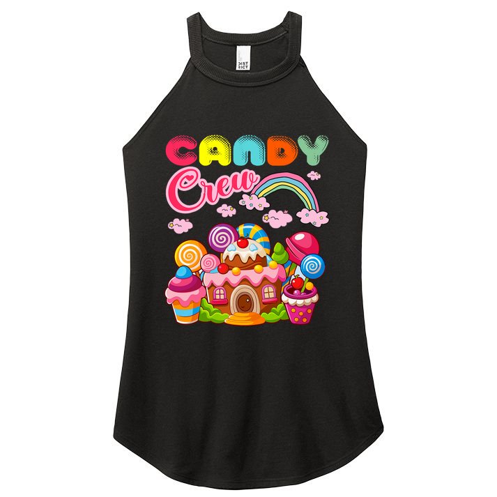 Candy Land Candy Crew Decorations Sweetie Candy Squad Women's Perfect Tri Rocker Tank