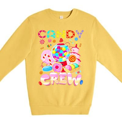 Candy Land Candy Crew Party Halloween Costumes Adult Premium Crewneck Sweatshirt