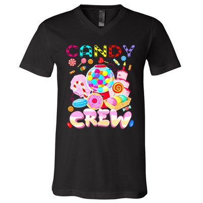 Candy Land Candy Crew Party Halloween Costumes Adult V-Neck T-Shirt