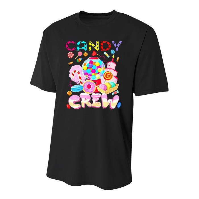 Candy Land Candy Crew Party Halloween Costumes Adult Youth Performance Sprint T-Shirt