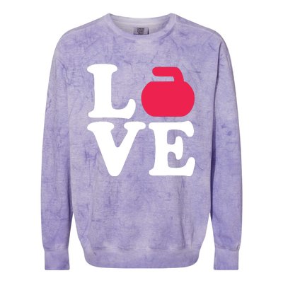 Curling Love Colorblast Crewneck Sweatshirt