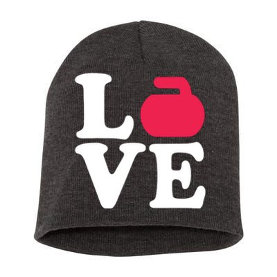 Curling Love Short Acrylic Beanie