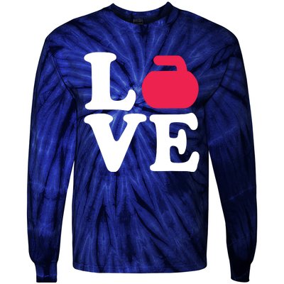 Curling Love Tie-Dye Long Sleeve Shirt