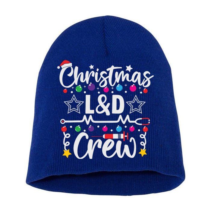 Christmas L&D Crew Nurse Doctor Tech Short Acrylic Beanie