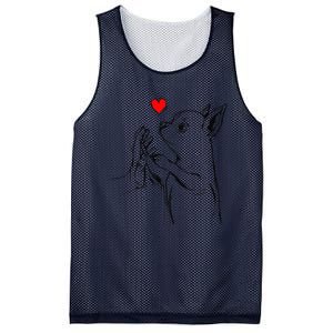 Chihuahua Love Cute Dog Mom Funny Gift Mesh Reversible Basketball Jersey Tank