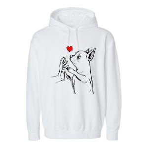 Chihuahua Love Cute Dog Mom Funny Gift Garment-Dyed Fleece Hoodie