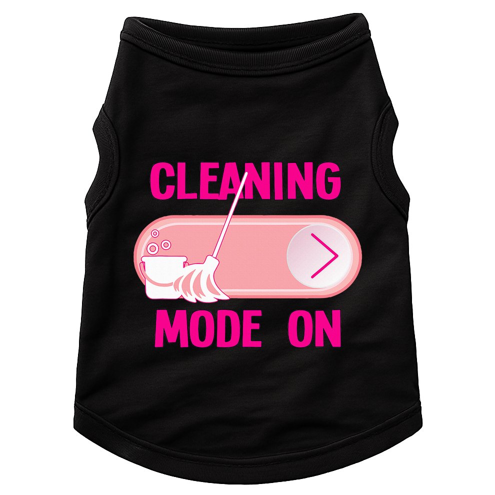 Cleaning Lady Cleaning Mode On Housekeeper Doggie Tank