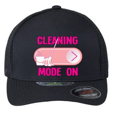 Cleaning Lady Cleaning Mode On Housekeeper Flexfit Unipanel Trucker Cap
