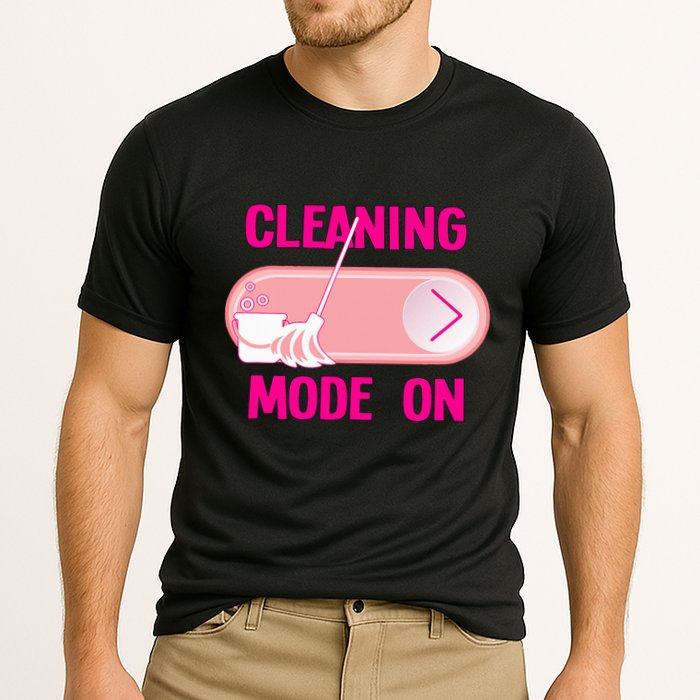 Cleaning Lady Cleaning Mode On Housekeeper Cooling Performance Crew T-Shirt