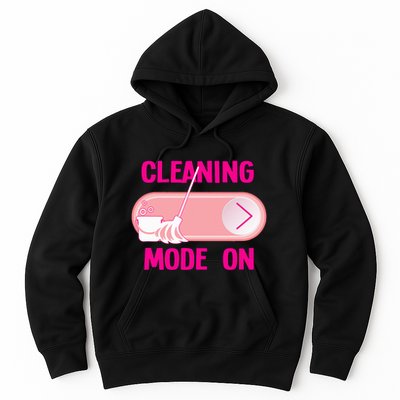 Cleaning Lady Cleaning Mode On Housekeeper Hoodie