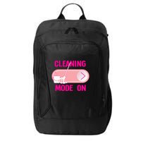 Cleaning Lady Cleaning Mode On Housekeeper City Backpack