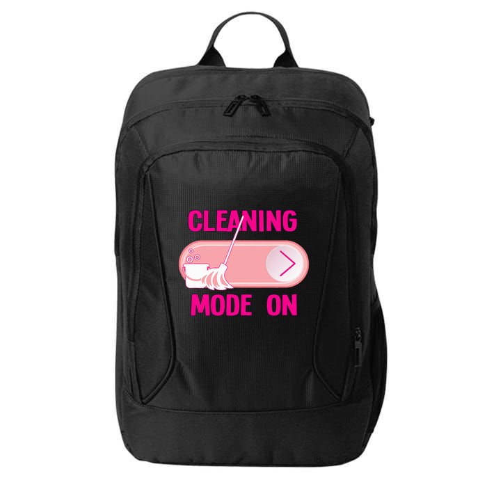 Cleaning Lady Cleaning Mode On Housekeeper City Backpack