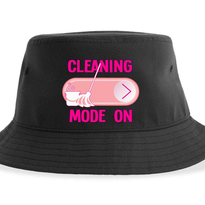 Cleaning Lady Cleaning Mode On Housekeeper Sustainable Bucket Hat