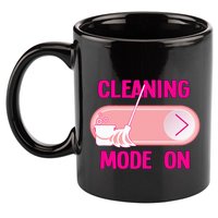 Cleaning Lady Cleaning Mode On Housekeeper 11oz C Handle Ceramic Mug