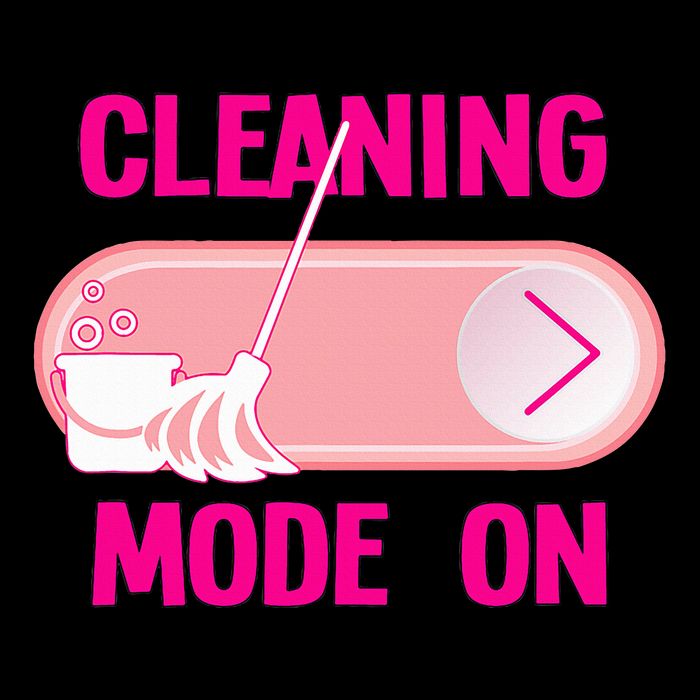 Cleaning Lady Cleaning Mode On Housekeeper Drawstring Bag