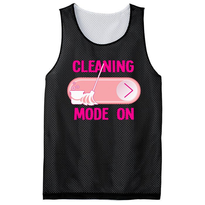 Cleaning Lady Cleaning Mode On Housekeeper Mesh Reversible Basketball Jersey Tank