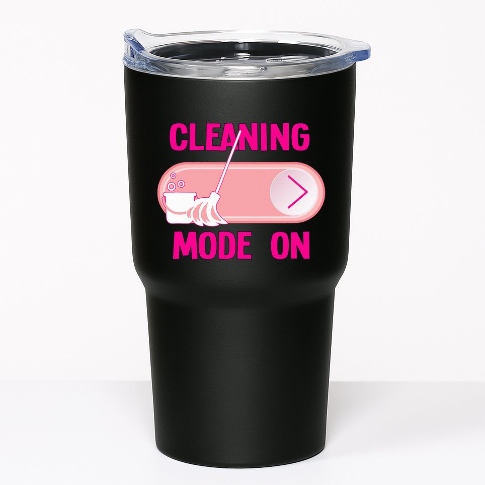 Cleaning Lady Cleaning Mode On Housekeeper Tumbler