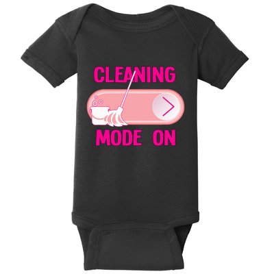 Cleaning Lady Cleaning Mode On Housekeeper Baby Bodysuit