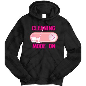 Cleaning Lady Cleaning Mode On Housekeeper Tie Dye Hoodie