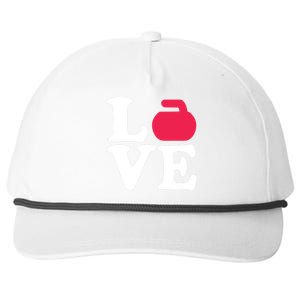 Curling Love Snapback Five-Panel Rope Hat