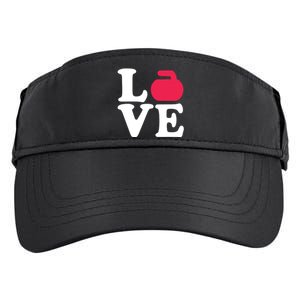 Curling Love Adult Drive Performance Visor