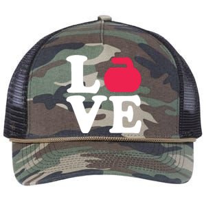 Curling Love Retro Rope Trucker Hat Cap