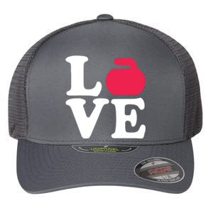 Curling Love Flexfit Unipanel Trucker Cap