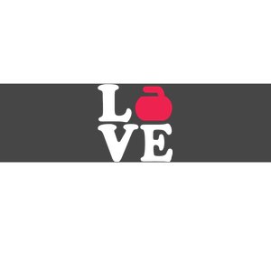 Curling Love Bumper Sticker