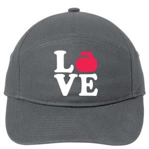 Curling Love 7-Panel Snapback Hat