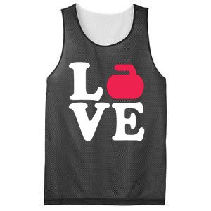 Curling Love Mesh Reversible Basketball Jersey Tank