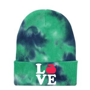 Curling Love Tie Dye 12in Knit Beanie