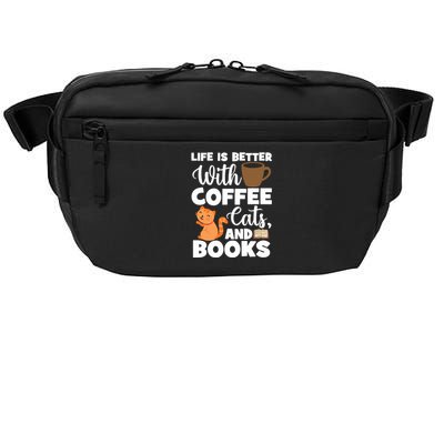 Cat Lovers Cats And Books Coffee Cats And Books Cat Books Crossbody Pack