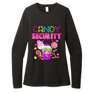 Candy Land Costume Women Candy Crew Funny Candy Security Womens CVC Long Sleeve Shirt