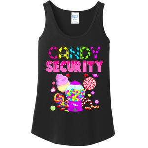 Candy Land Costume Women Candy Crew Funny Candy Security Ladies Essential Tank