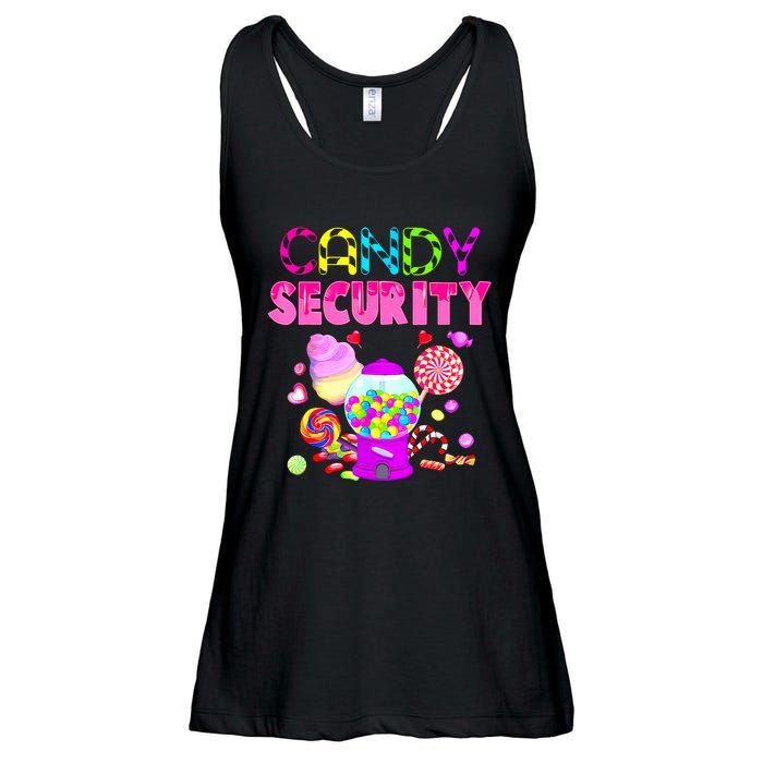 Candy Land Costume Women Candy Crew Funny Candy Security Ladies Essential Flowy Tank