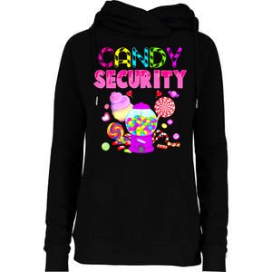 Candy Land Costume Women Candy Crew Funny Candy Security Womens Funnel Neck Pullover Hood