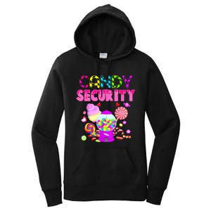 Candy Land Costume Women Candy Crew Funny Candy Security Women's Pullover Hoodie