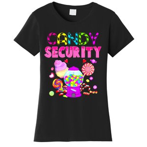 Candy Land Costume Women Candy Crew Funny Candy Security Women's T-Shirt