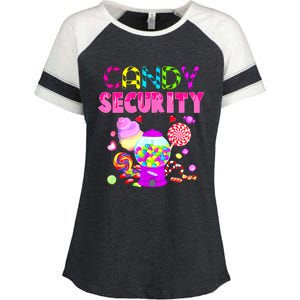 Candy Land Costume Women Candy Crew Funny Candy Security Enza Ladies Jersey Colorblock Tee