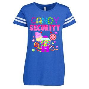 Candy Land Costume Women Candy Crew Funny Candy Security Enza Ladies Jersey Football T-Shirt