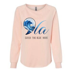 Comma La Catch The Blue Wave Vote Kamala President 24 Harris Womens California Wash Sweatshirt