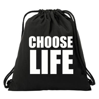 Choose Life Drawstring Bag