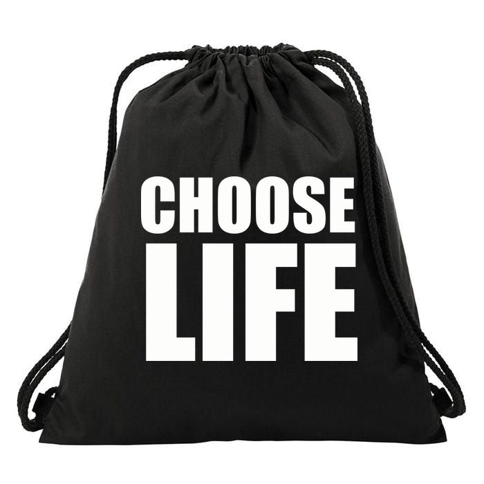 Choose Life Drawstring Bag