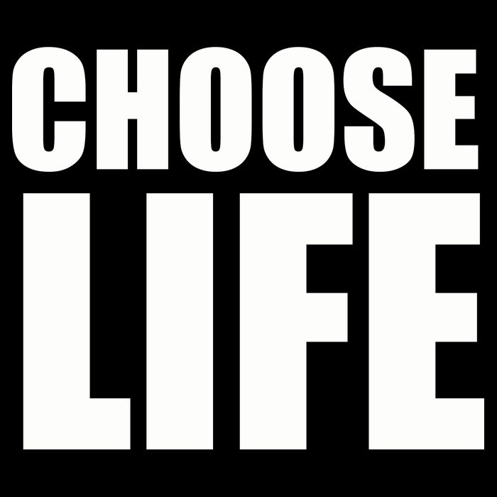 Choose Life Drawstring Bag