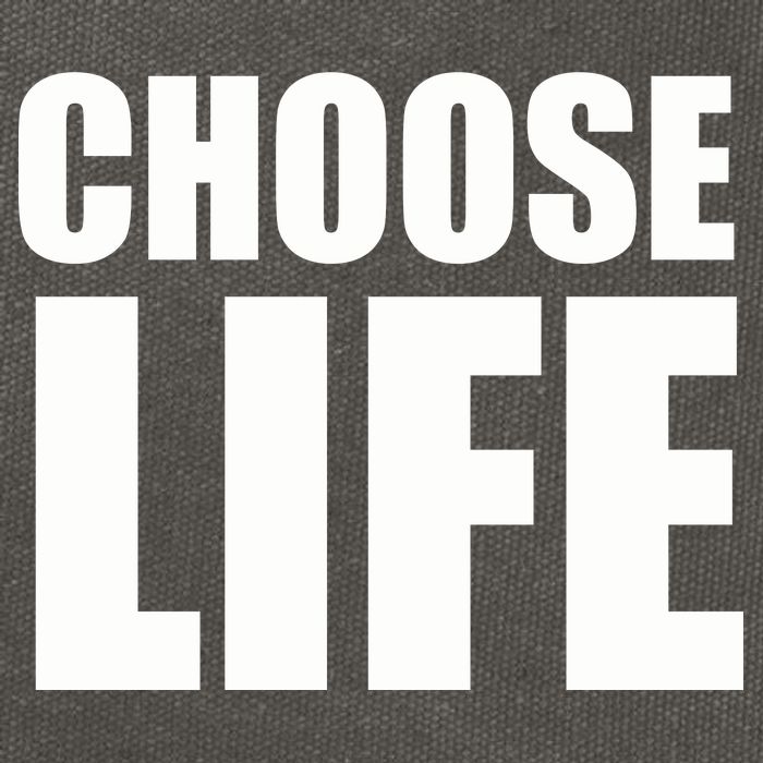 Choose Life Cotton Canvas Backpack