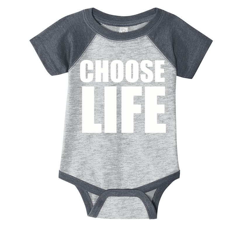 Choose Life Infant Baby Jersey Bodysuit