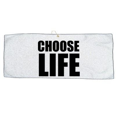 Choose Life Large Microfiber Waffle Golf Towel