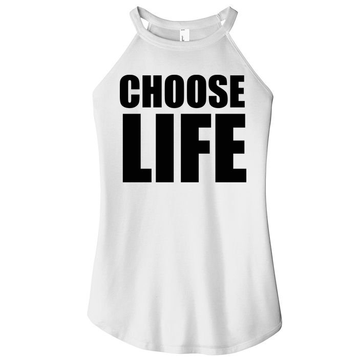 Choose Life Women's Perfect Tri Rocker Tank