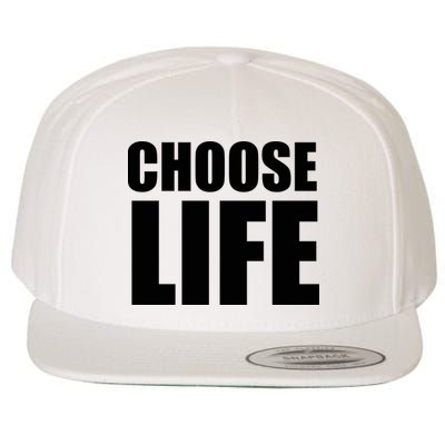 Choose Life Wool Snapback Cap