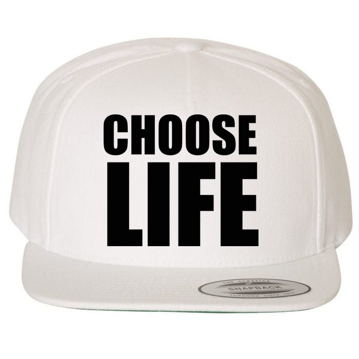 Choose Life Wool Snapback Cap